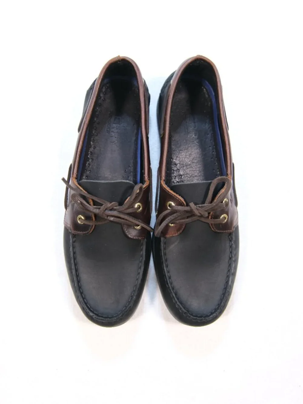 Sperry Top-Sider Authentic Original Boat Shoes two-tone black brown leather